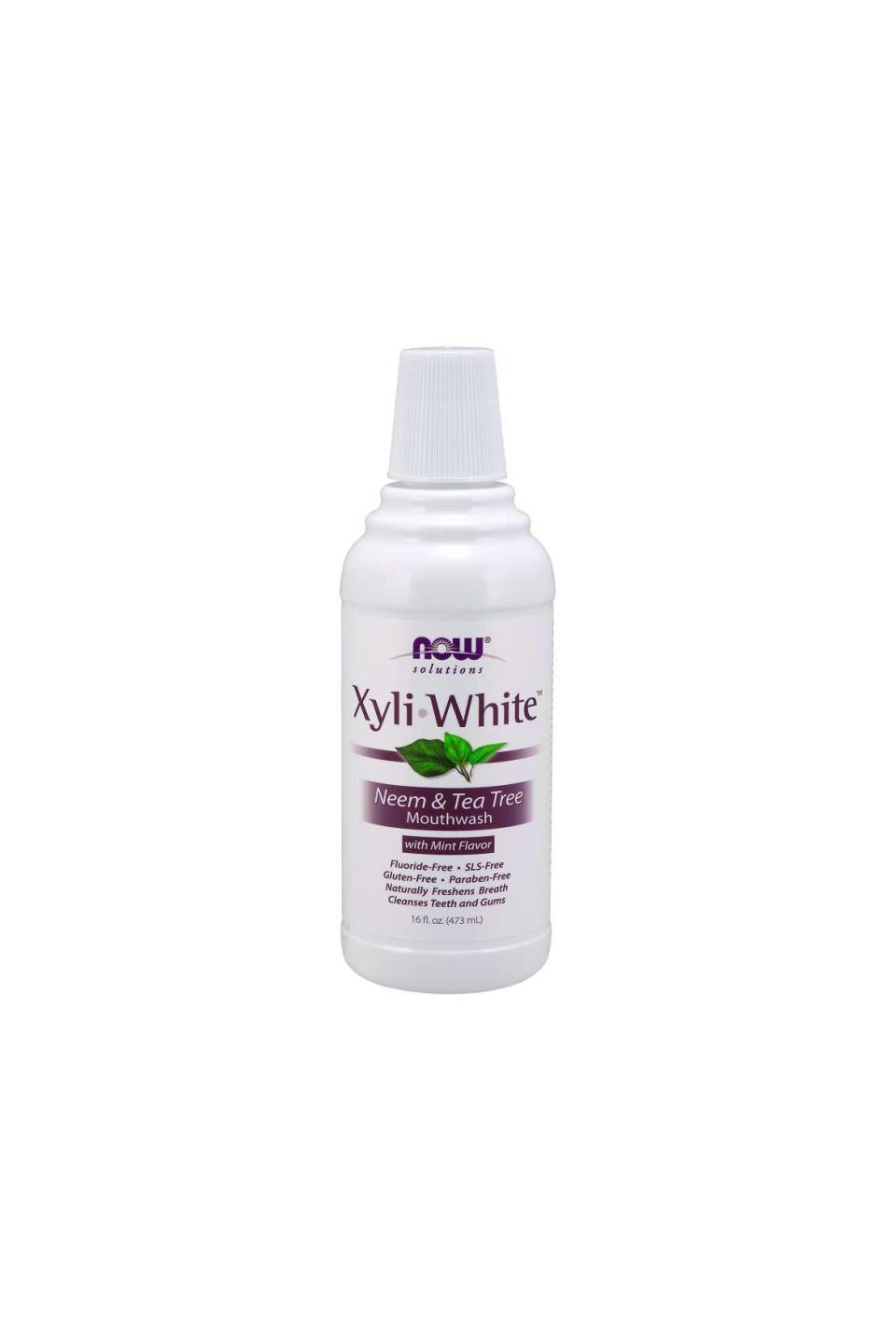 NOW XyliWhite Neem & Tea Tree Mouthwash with Mint Flavour 473ml