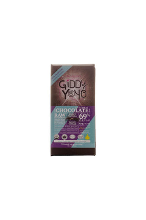 Giddy Yo Sweet Vanilla 71% Dark Chocolate Bar Certified Organic 60g