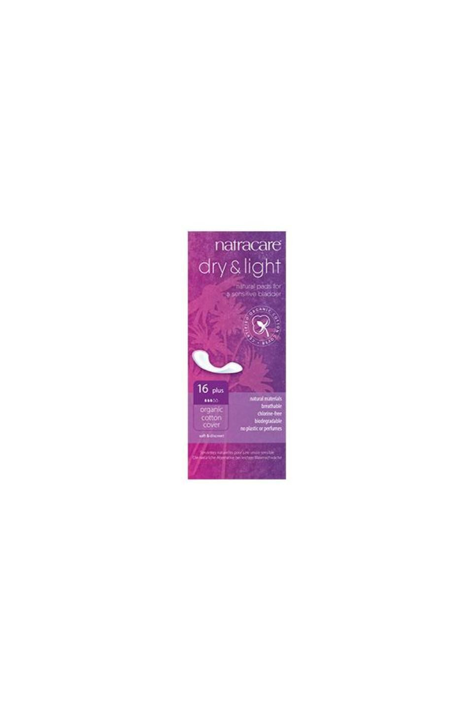 NatraCare Dry + Light Plus Incontinence Pads 16ct