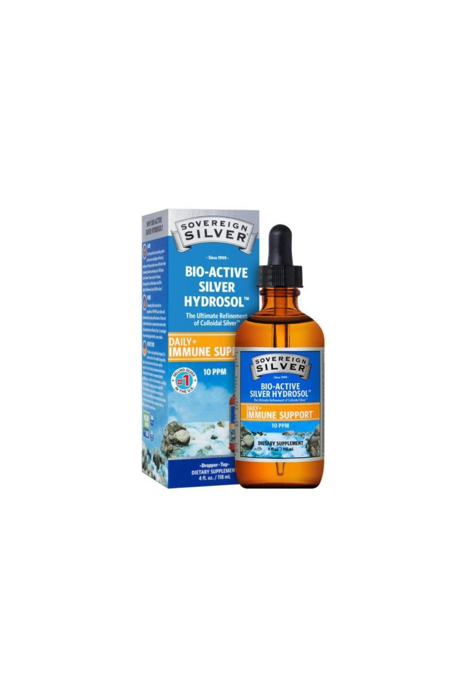 Sovereign Silver Bio-Active Silver Hydrosol Dropper 118ml