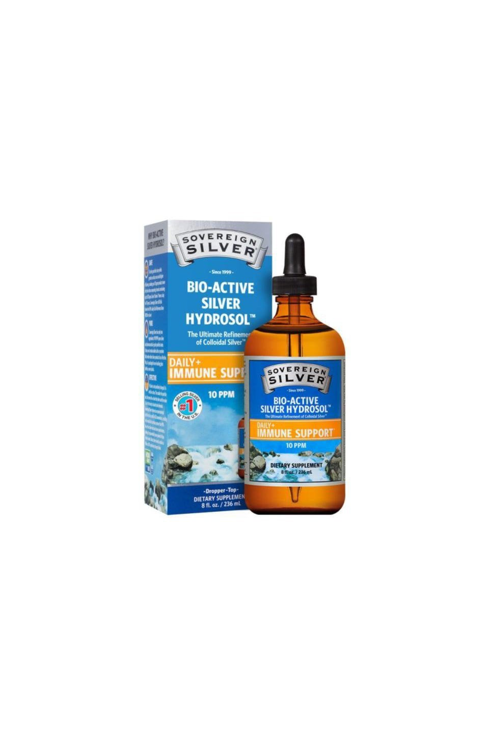 Sovereign Silver Bio-Active Silver Hydrosol Dropper 236ml