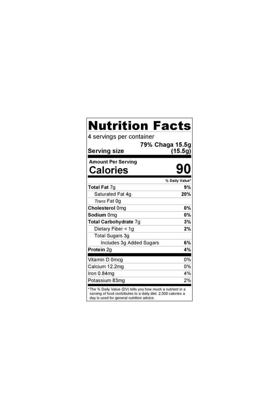 Giddy Yo Chaga 85% Dark Chocolate Bar Certified Organic 62g