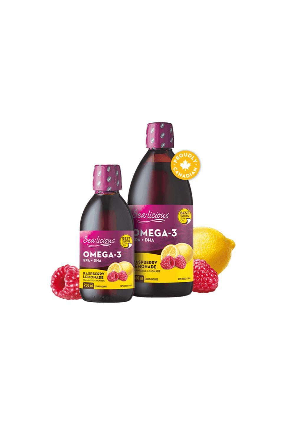 Sealicious Omega-3 EPA + DHA - Raspberry Lemonade 500ml