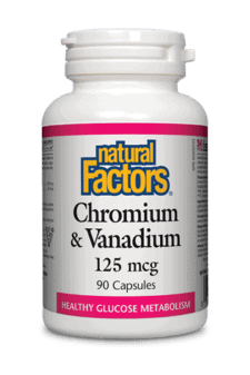 Natural Factors Chromium & Vanadium 125 mg 90s