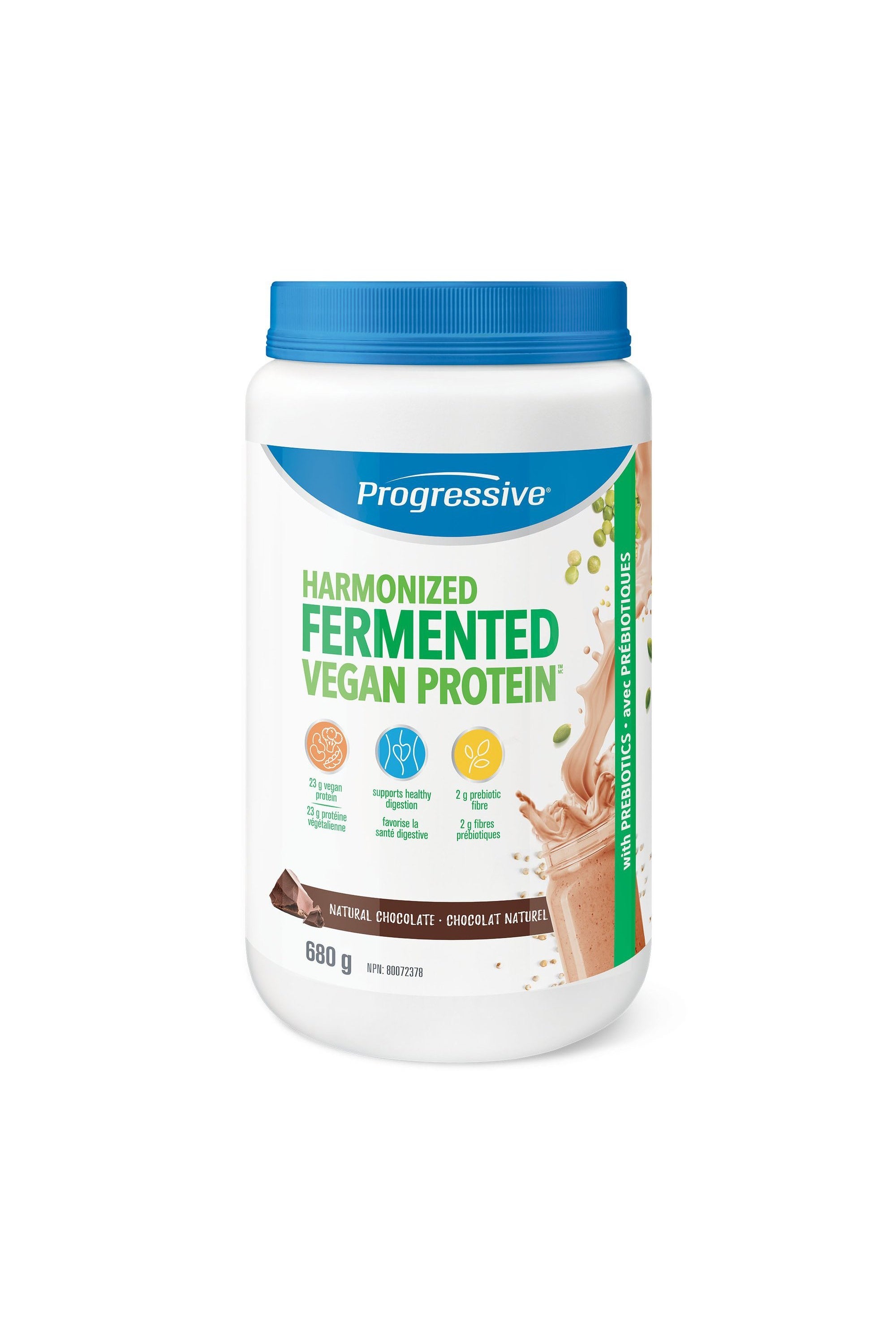 Progressive Harmonized Fermented Vegan Protein - Natural Chocolate Flavour 680g