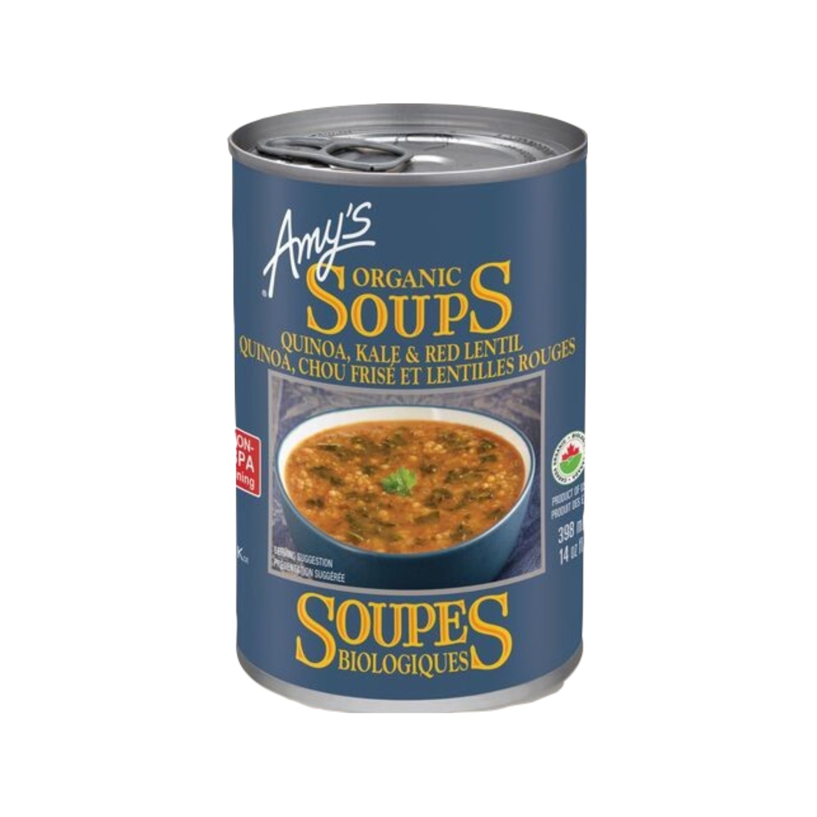 Amy's Organic Quinoa, Kale & Red Lentil Soup 398ml