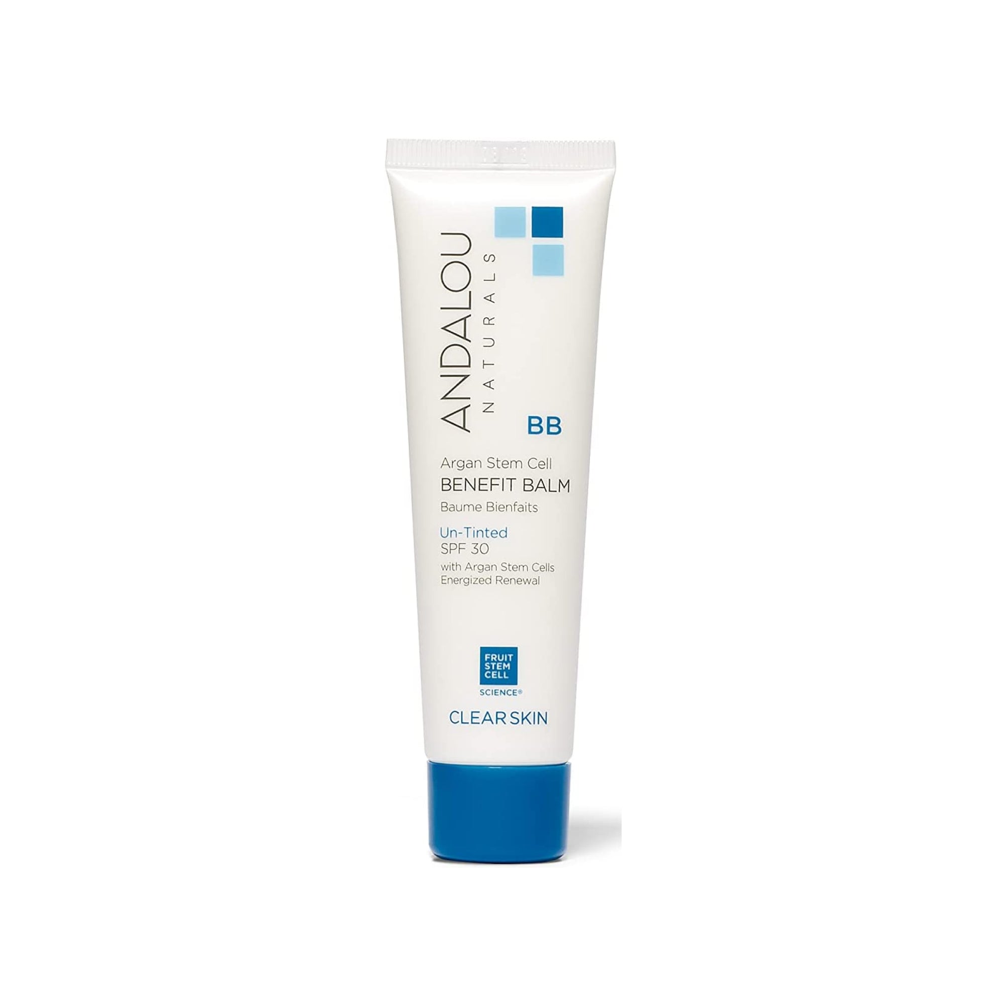 Andalou Clear Skin Argan Stem Cell BB Benefit Balm Un-Tinted SPF 30