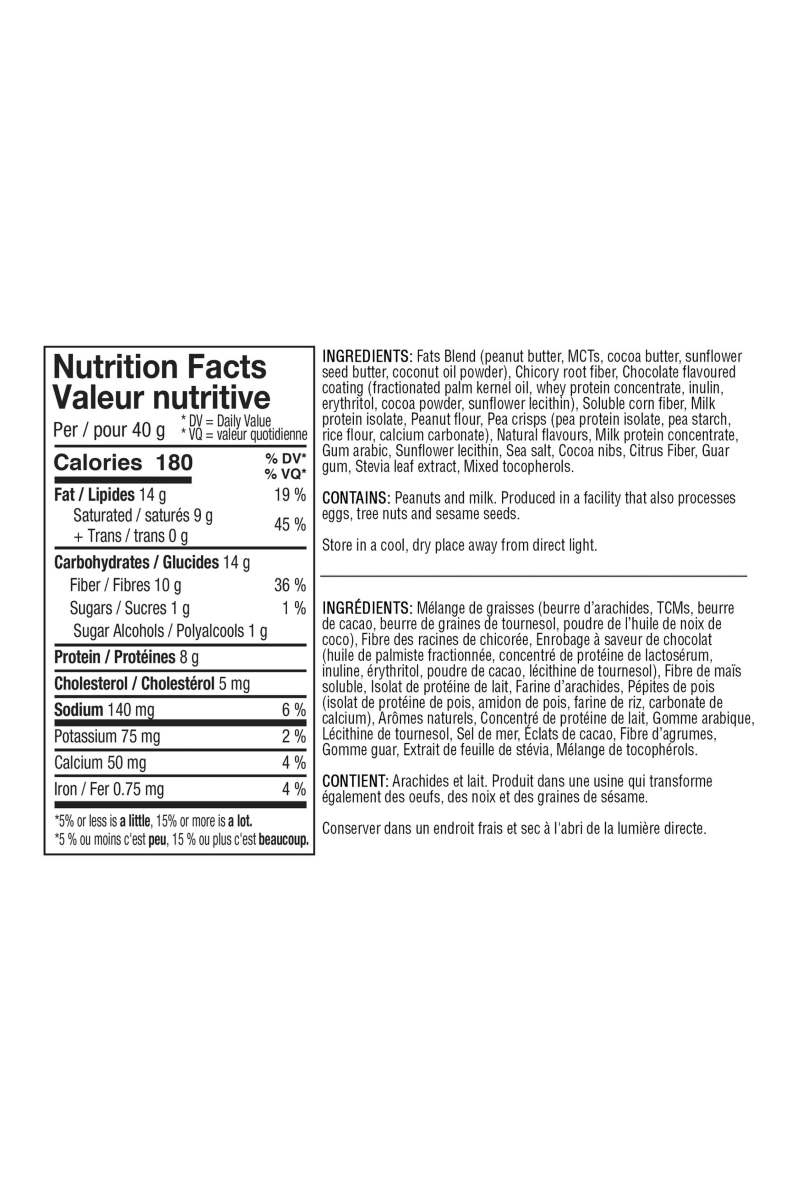 ANS Keto WOW Peanut Butter Chocolate Snack Bar 40g