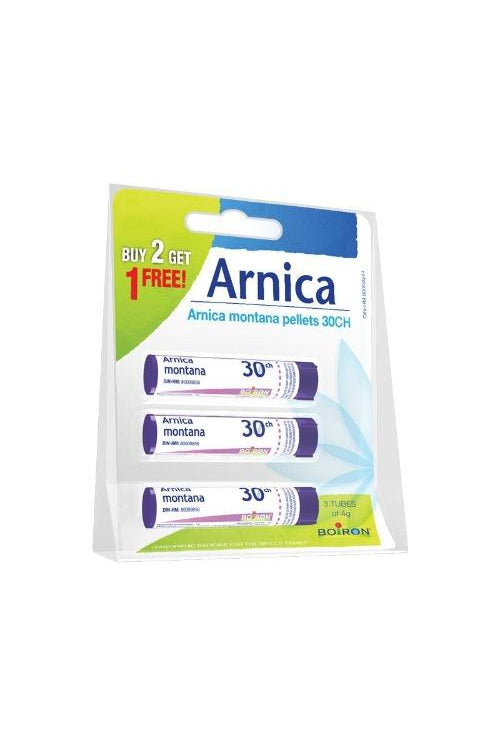 Boiron Arnica Montana 30CH Blister Pack (2 Tubes + 1 Free)