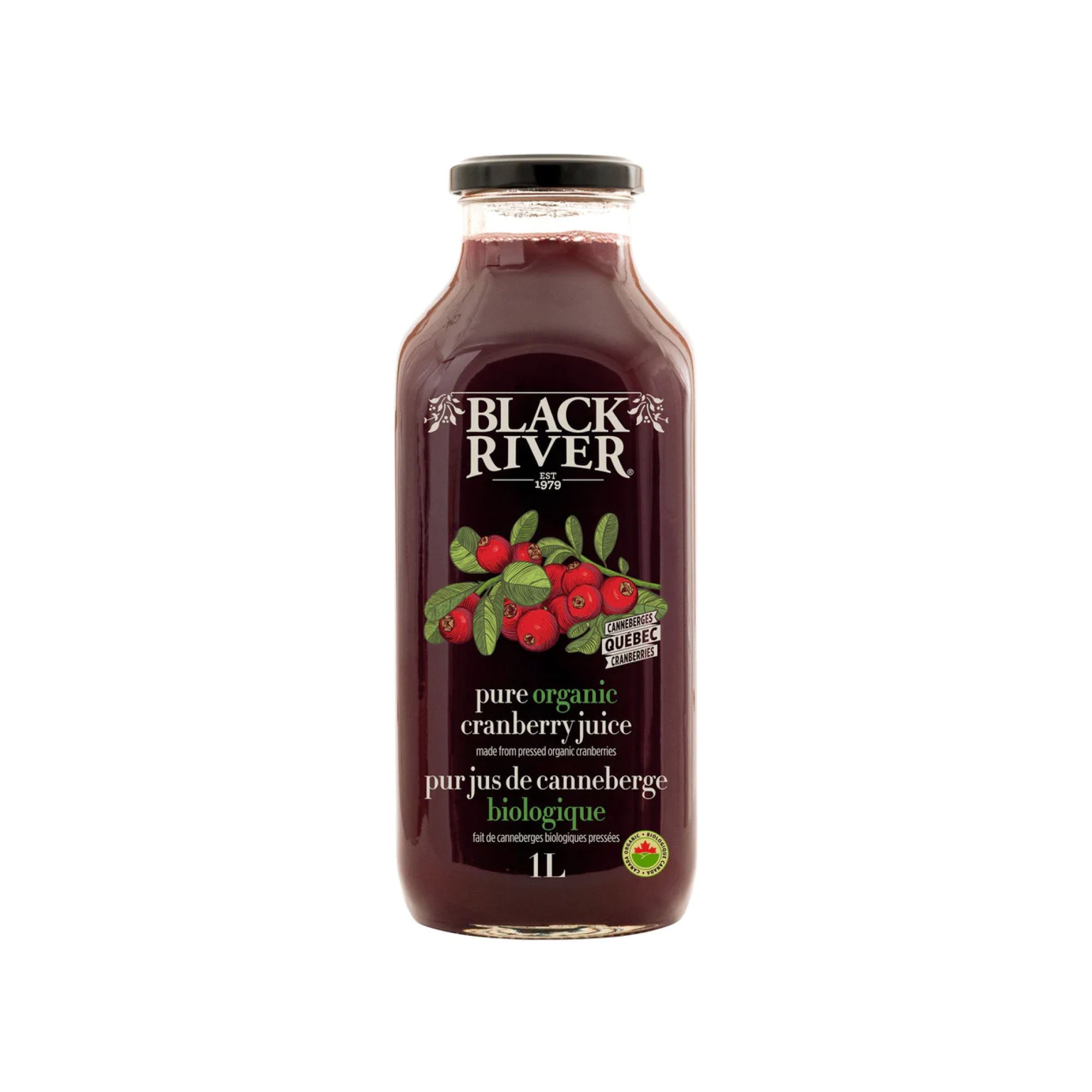 Black River Pure Organic Cranberry Juice 1L
