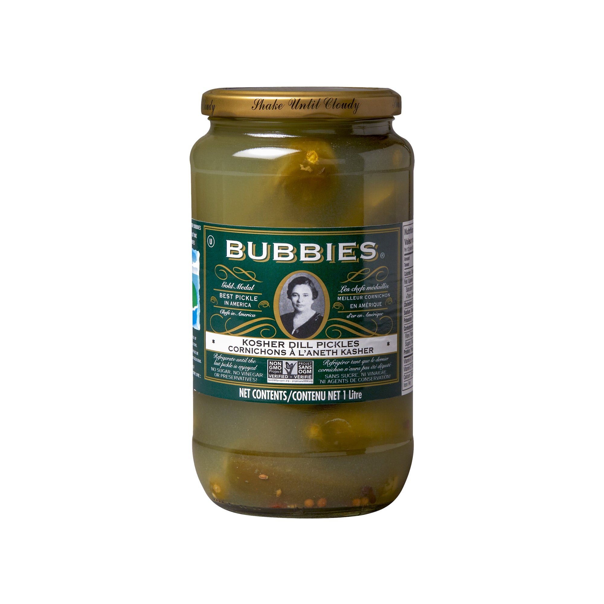 Bubbies Dill Pickles 1L