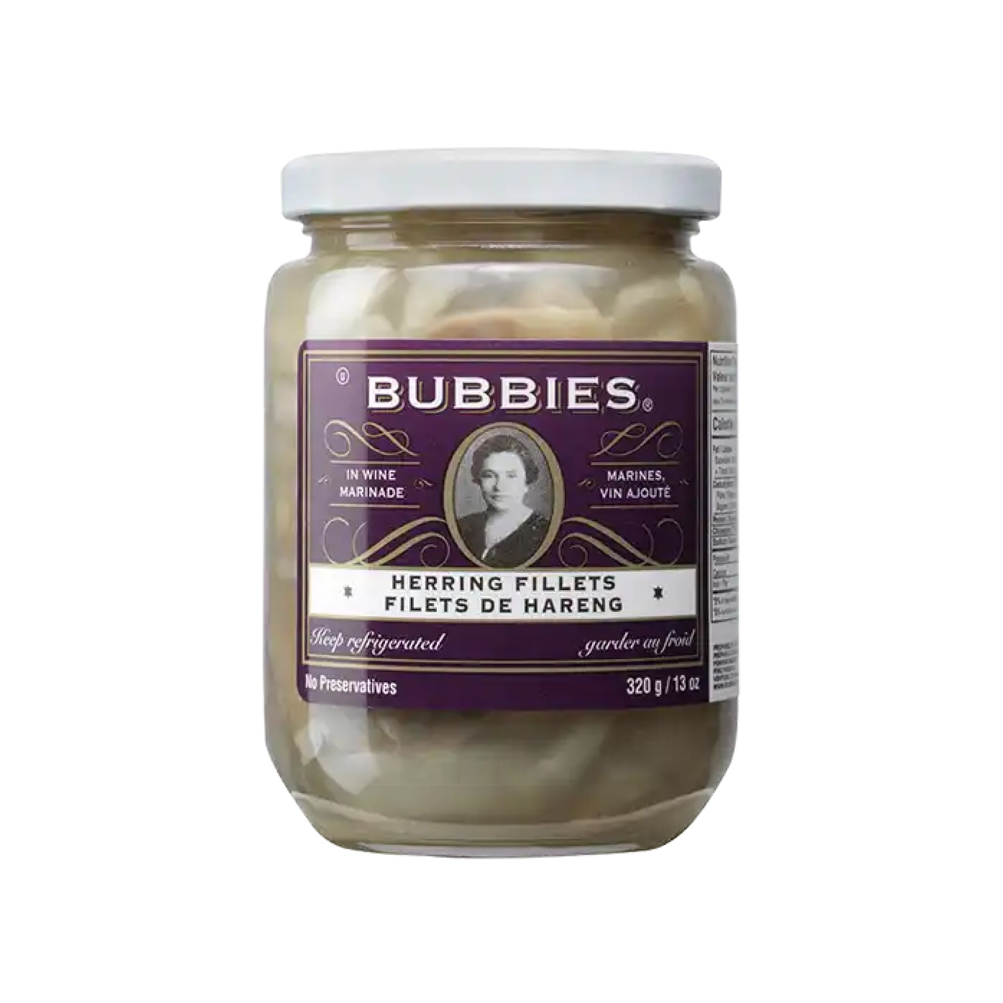 Bubbies Pickled Herring Fillets 320g