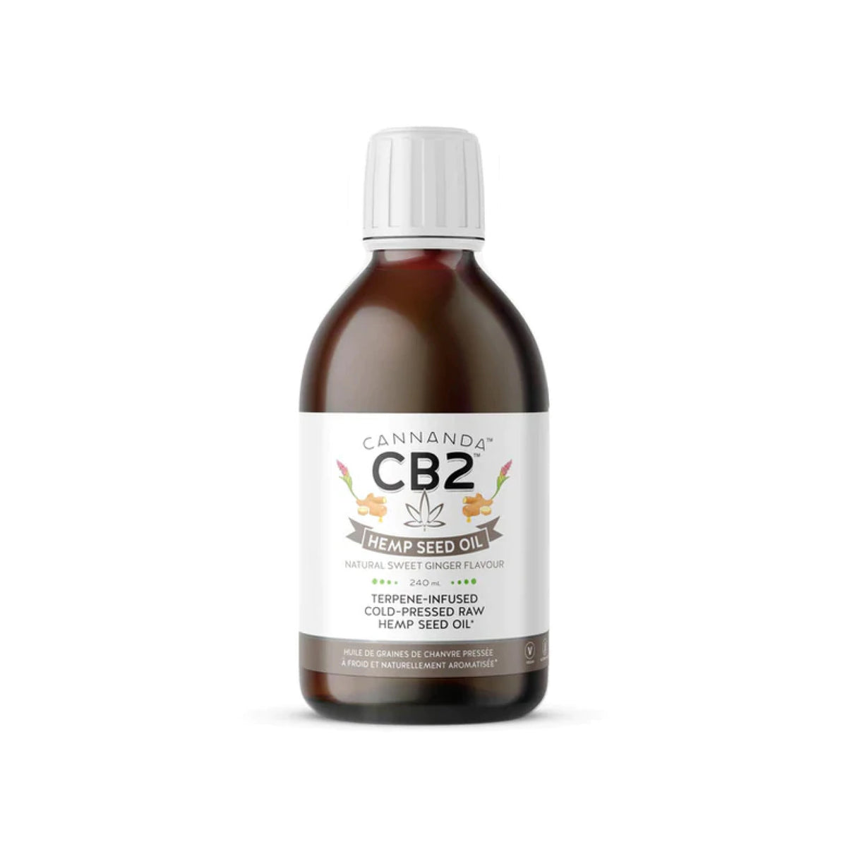 Cannanda CB2 Sweet Ginger Flavoured Hemp Seed Oil 240ml