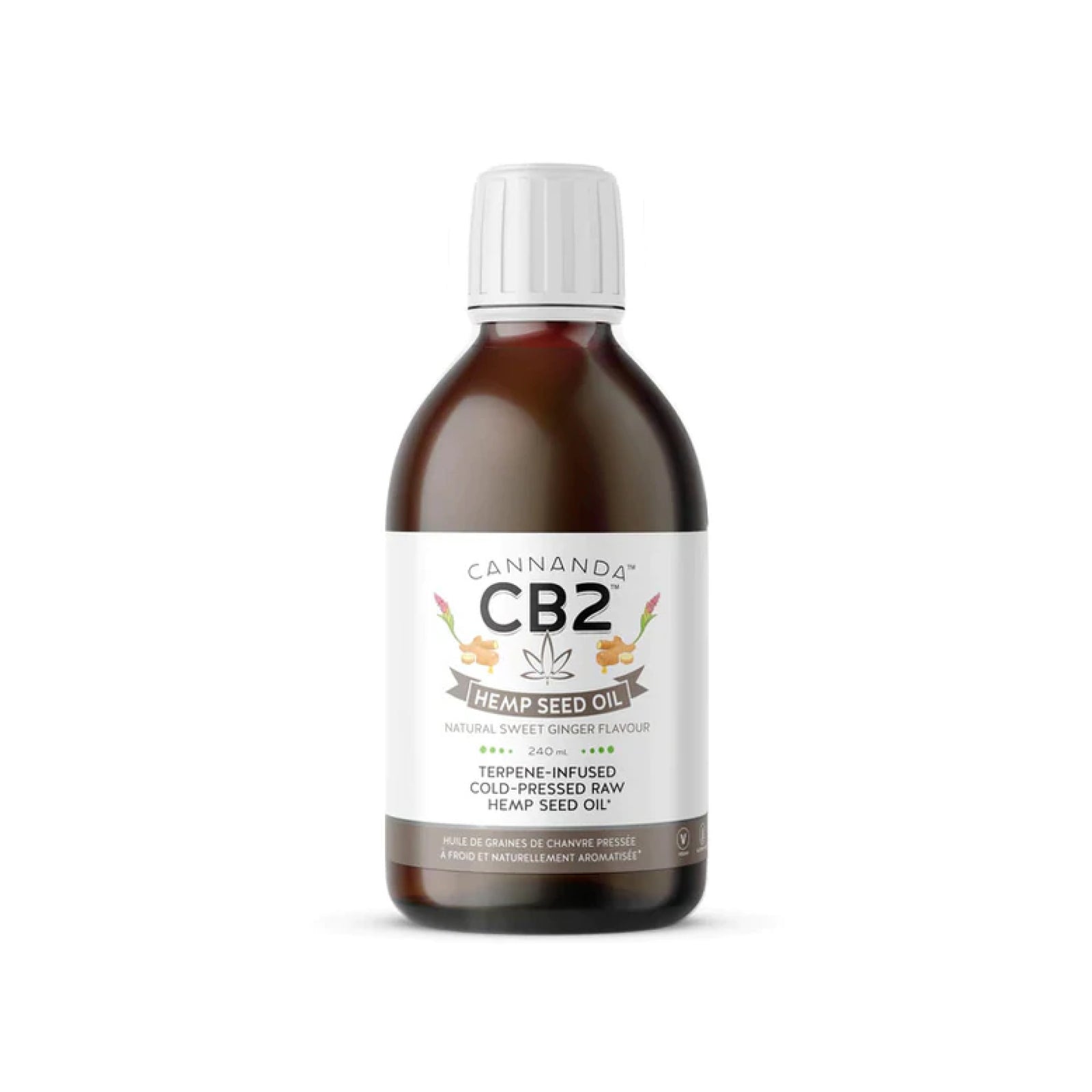 Cannanda CB2 Sweet Ginger Flavoured Hemp Seed Oil 240ml