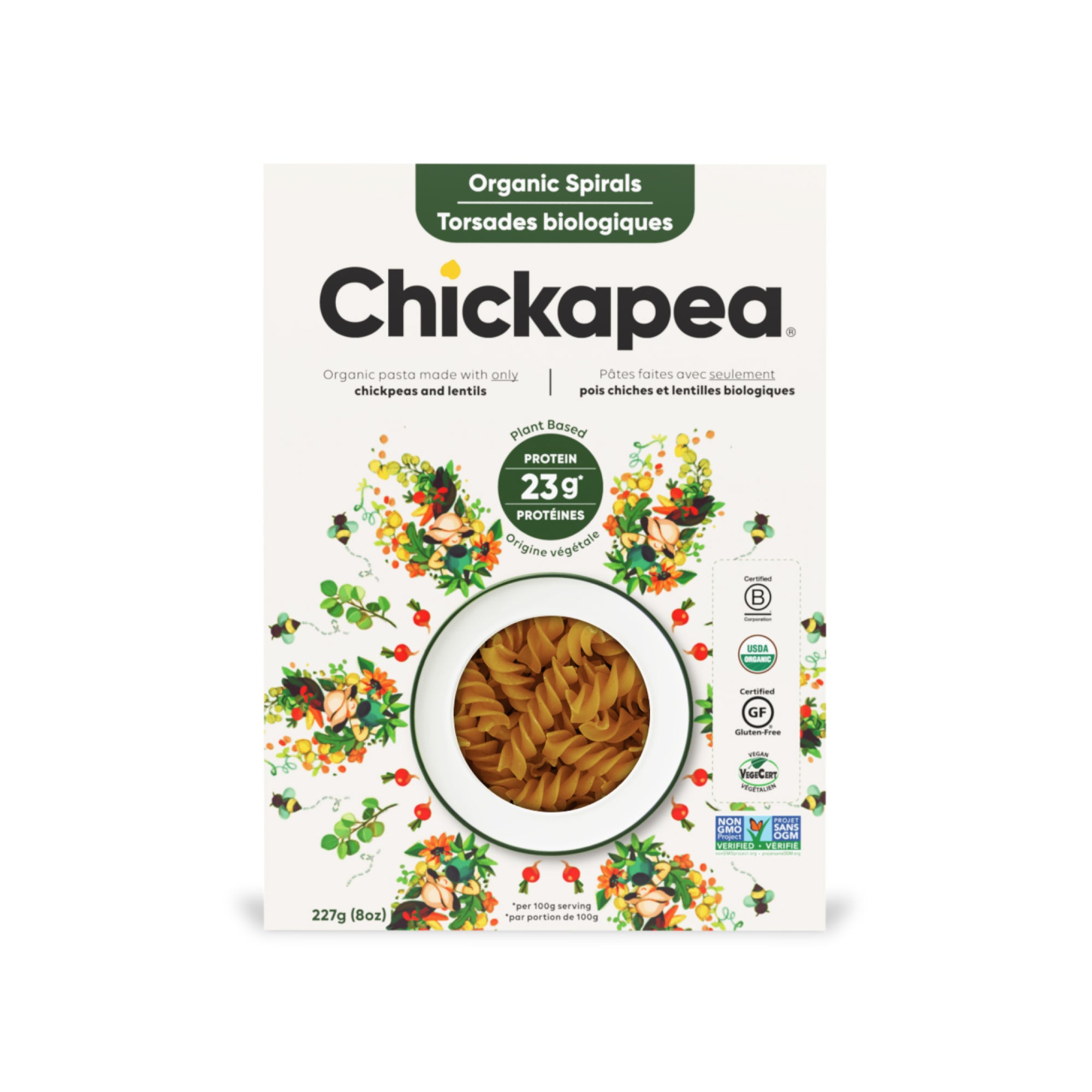Chickapea Organic Pasta Spirals 227g