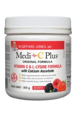 Gifford-Jones Medi-C Plus with Calcium Ascorbate Berry Flavour 300g