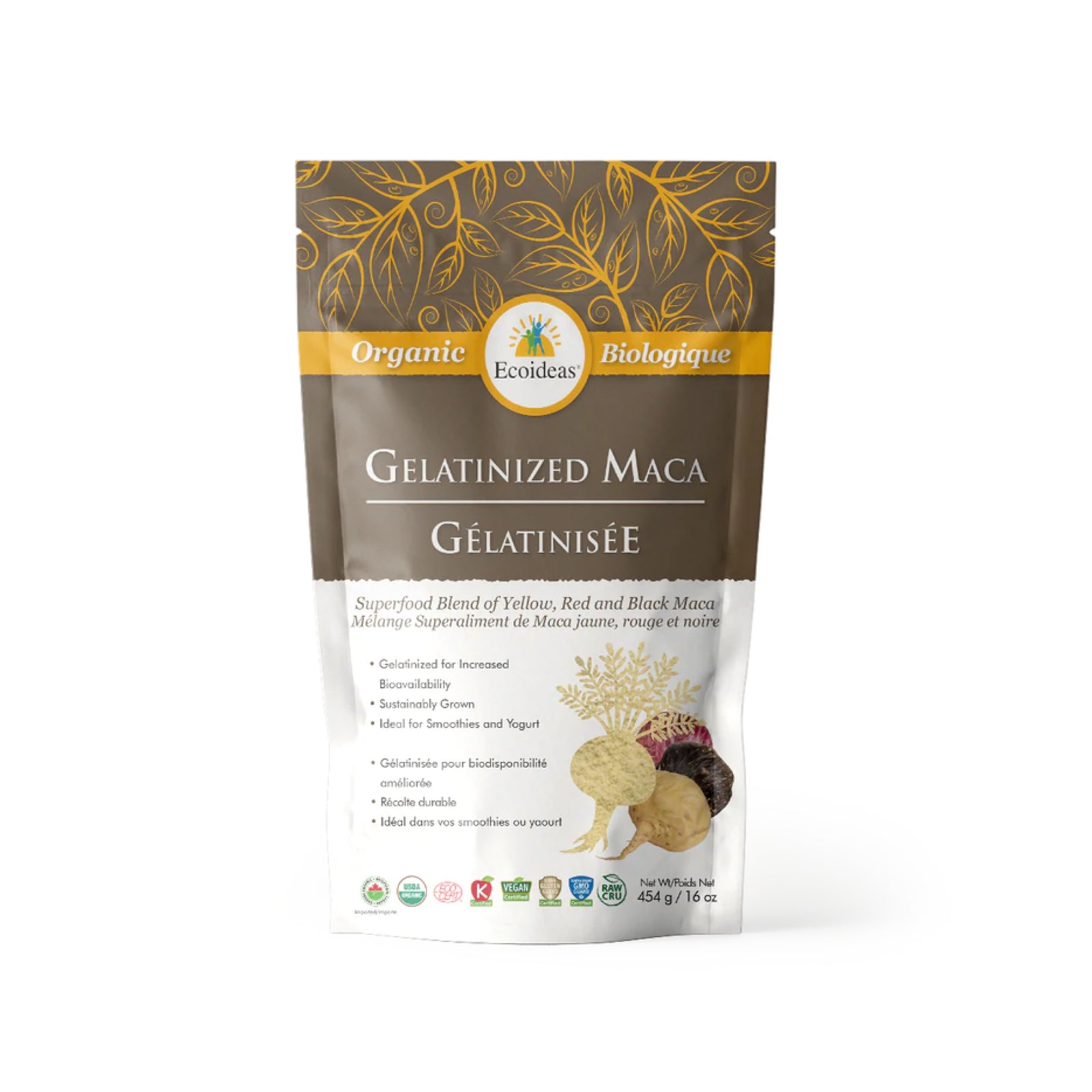 Ecoideas Organic Gelatinized Maca 454g