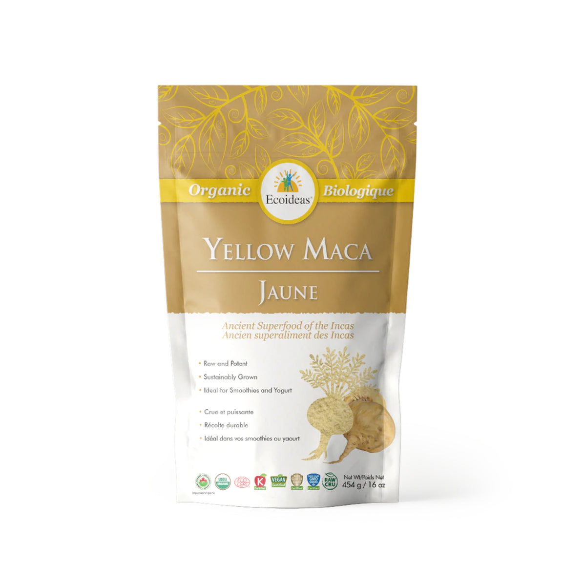 Ecoideas Organic Yellow Maca 454g