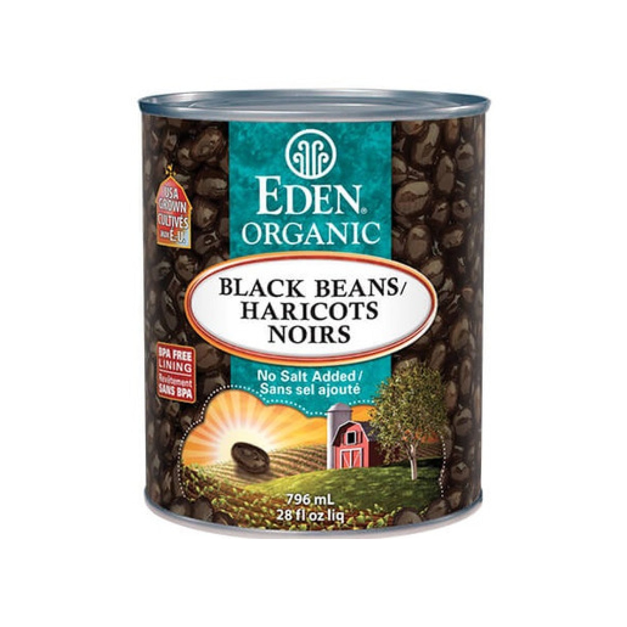 Eden Organic Black Beans 796ml