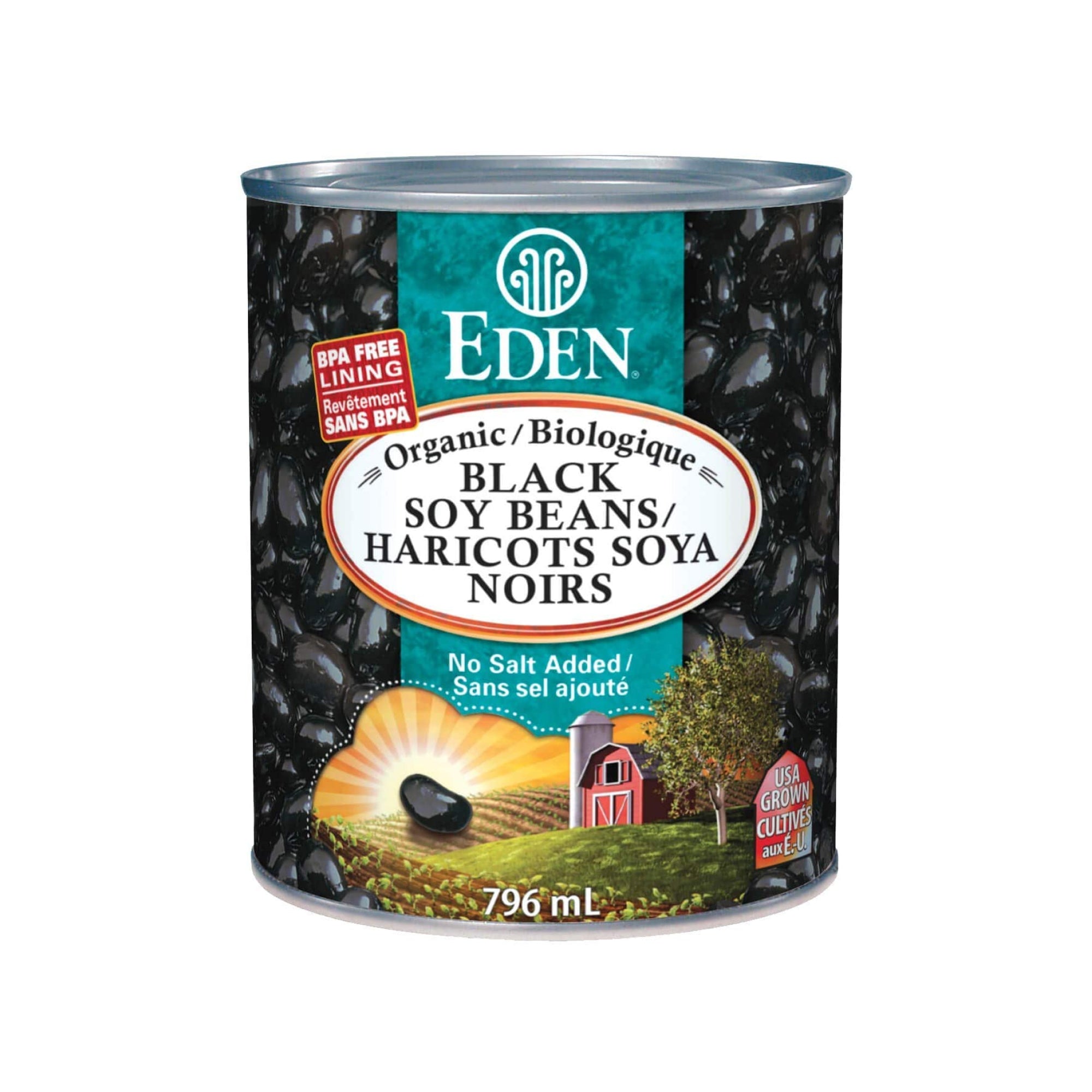 Eden Organic Black Soy Beans 796ml