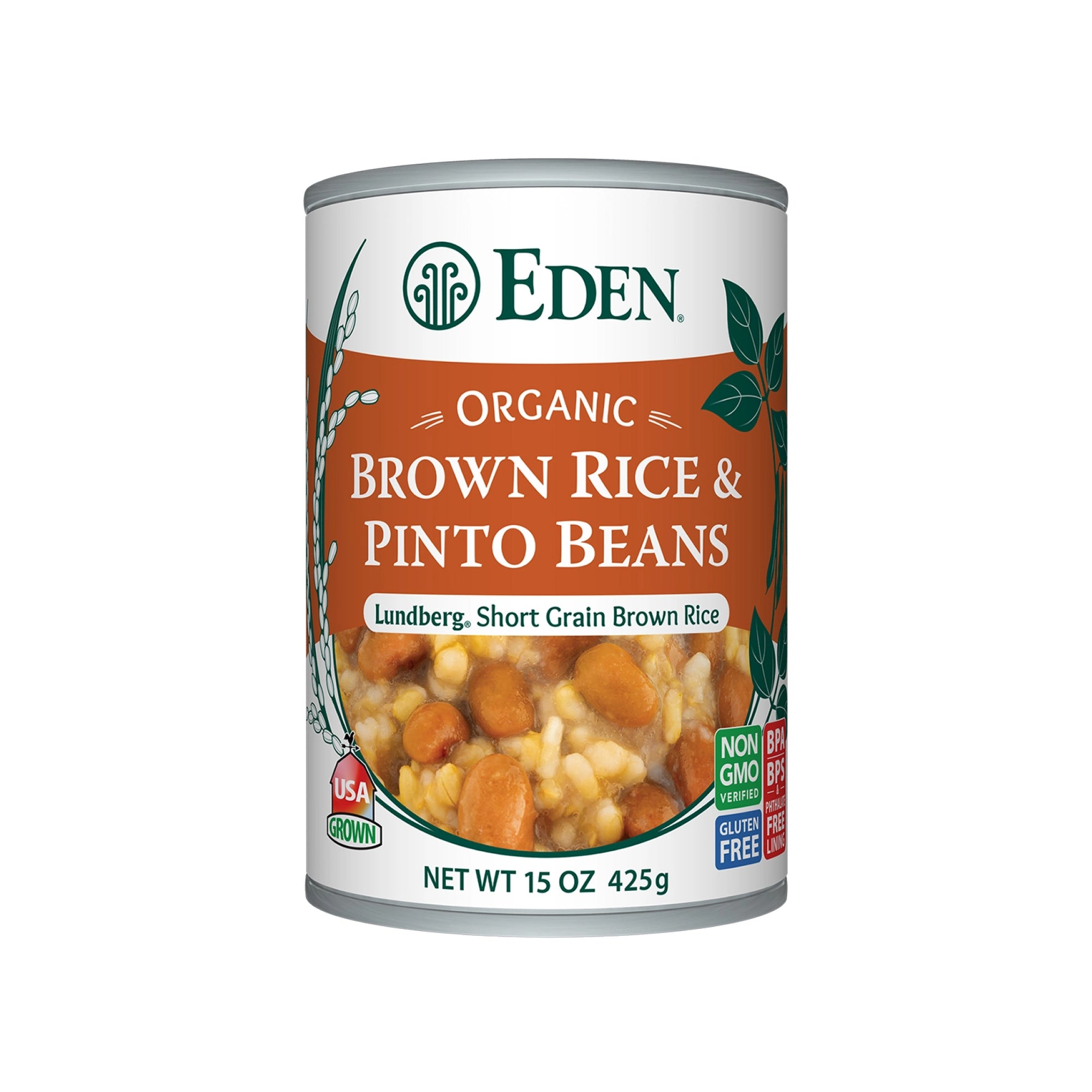Eden Organic Brown Rice & Pinto Beans 425g