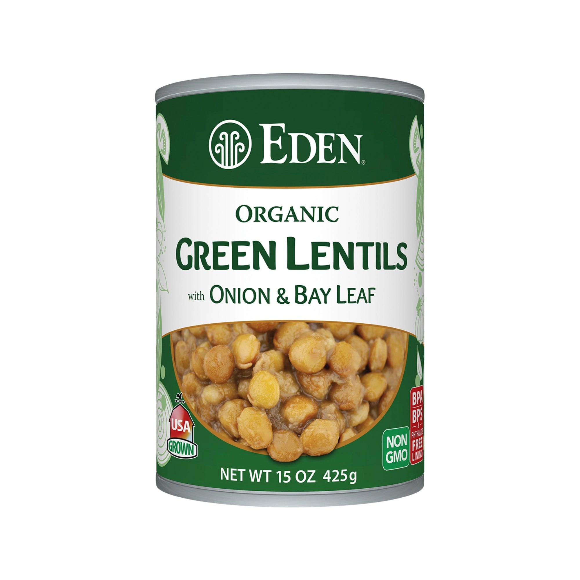 Eden Organic Lentils with Onion & Bay Leaf 398ml