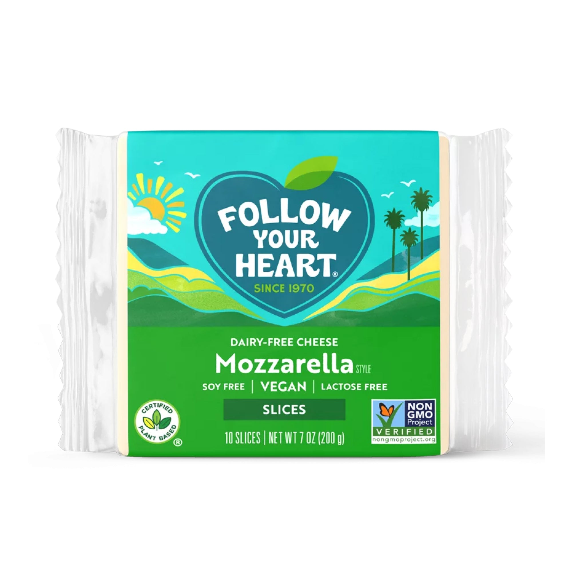 Follow Your Heart Dairy Free Mozzarella Slices 200g