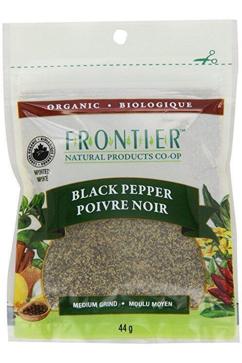 Frontier Organic Medium Grind Black Pepper 44g