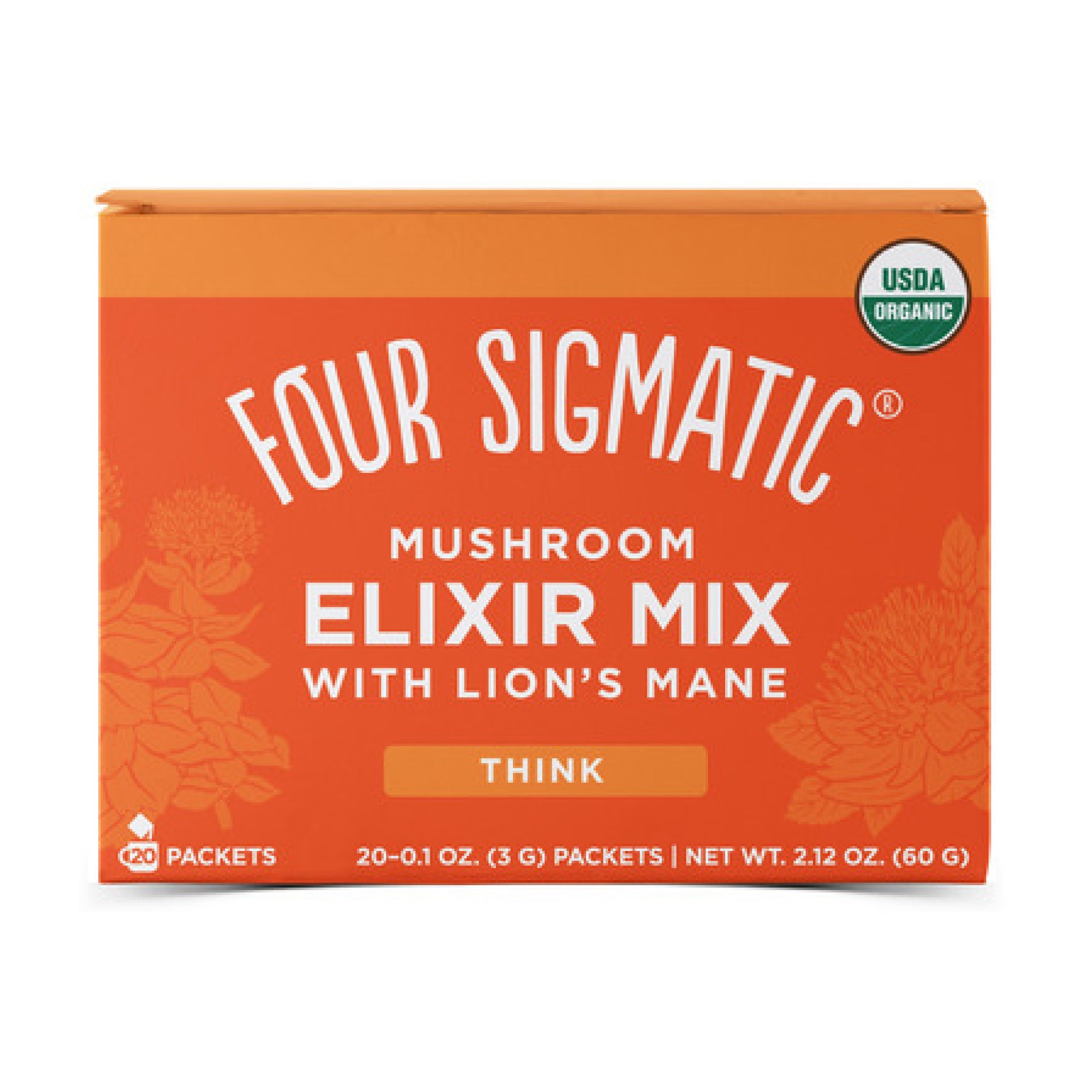 Four Sigmatic Organic Mushroom Elixir Mix with Lion's Mane (20 Packets)