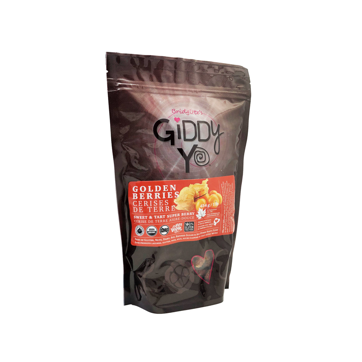 Giddy Yoyo Organic Raw South American Golden Berries 454g
