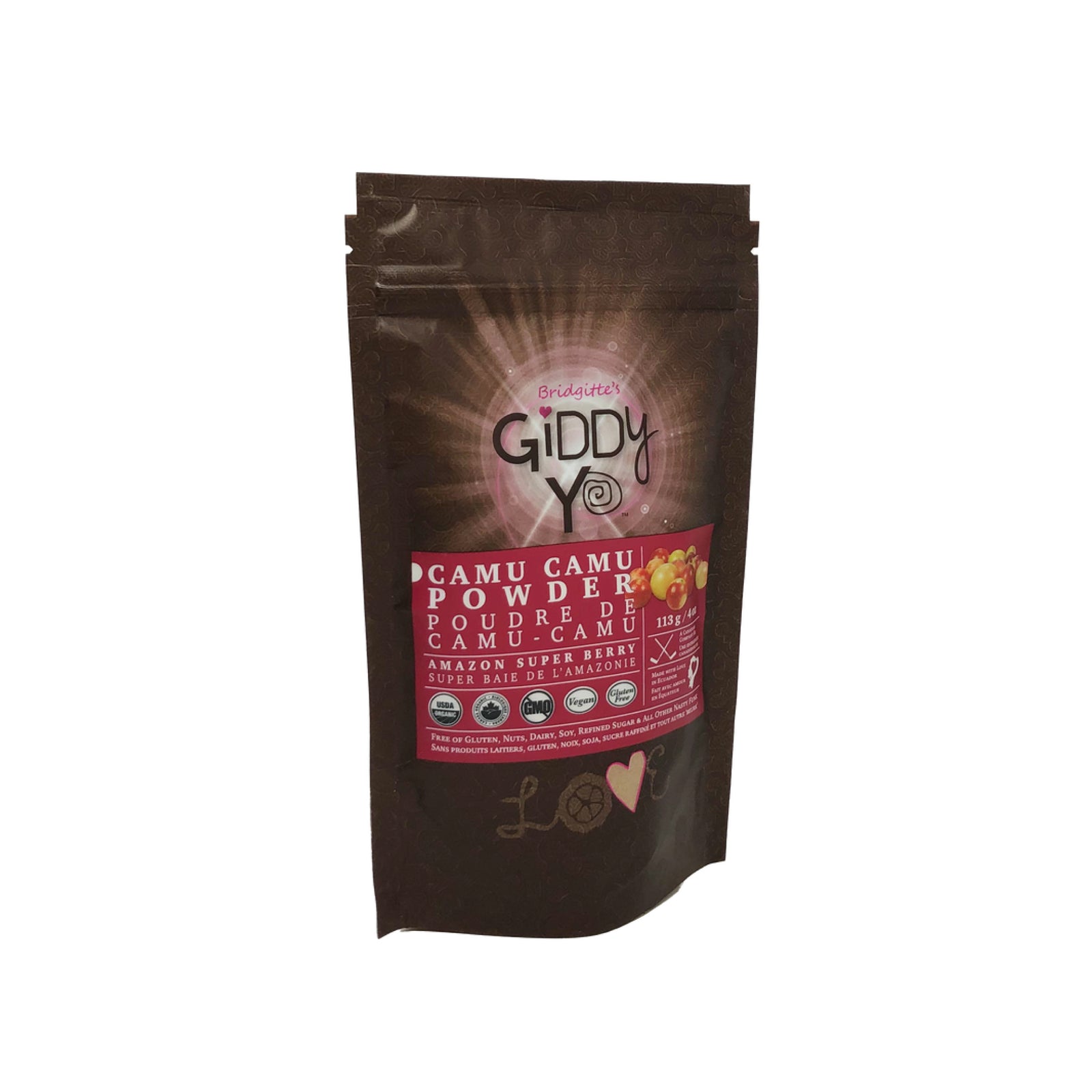 Giddy Yoyo Organic Raw South American Camu Camu Powder 113g