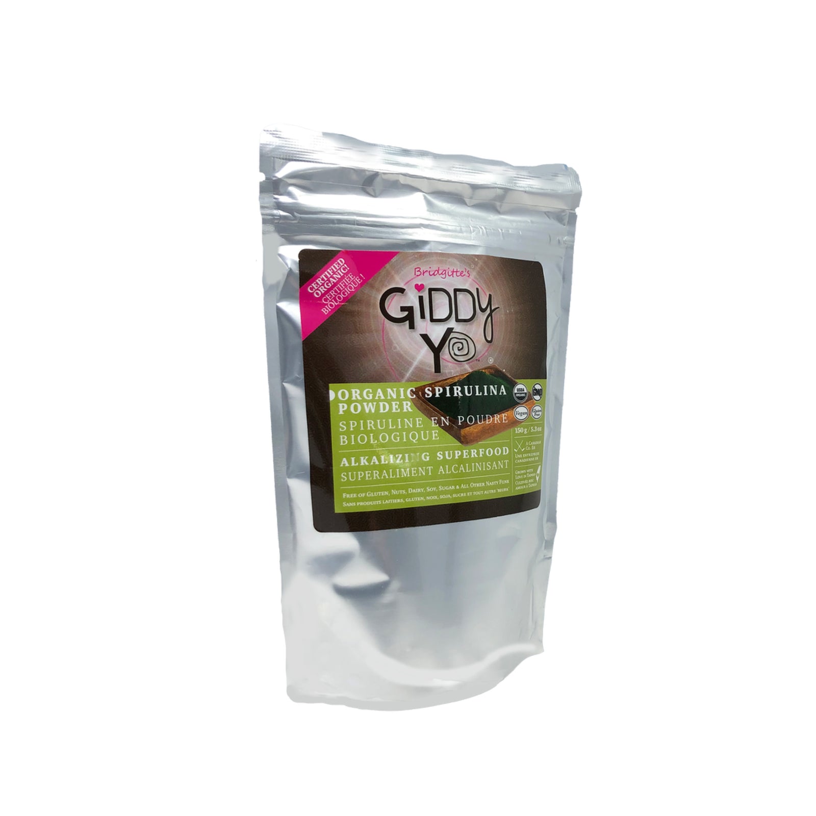 Giddy Yo Organic Taiwanese Spirulina Powder 150g