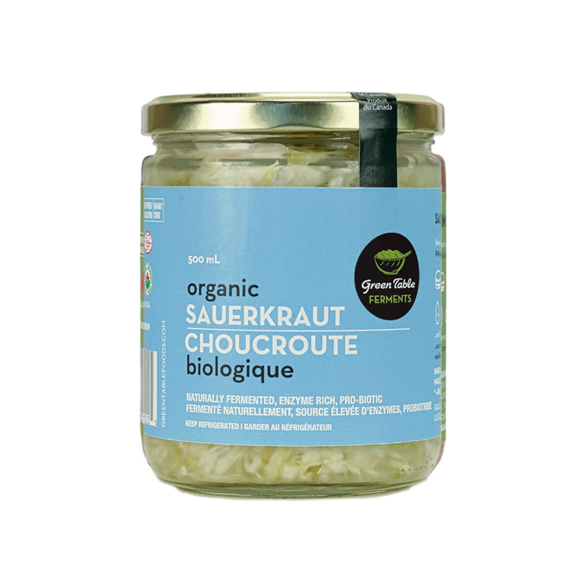 Green Table Foods Organic Sauerkraut 490ml