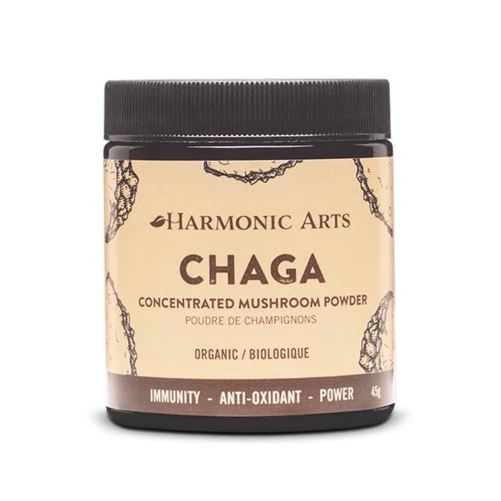Harmonic Arts Organic Chaga Concentrated Mushroom Powder 45g