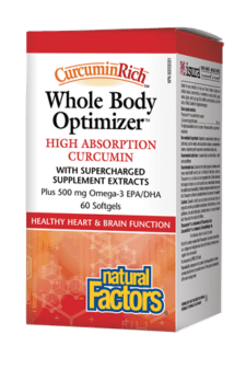 Natural Factors CurcuminRich Whole Body Optimizer High Absorption Curcumin 60g