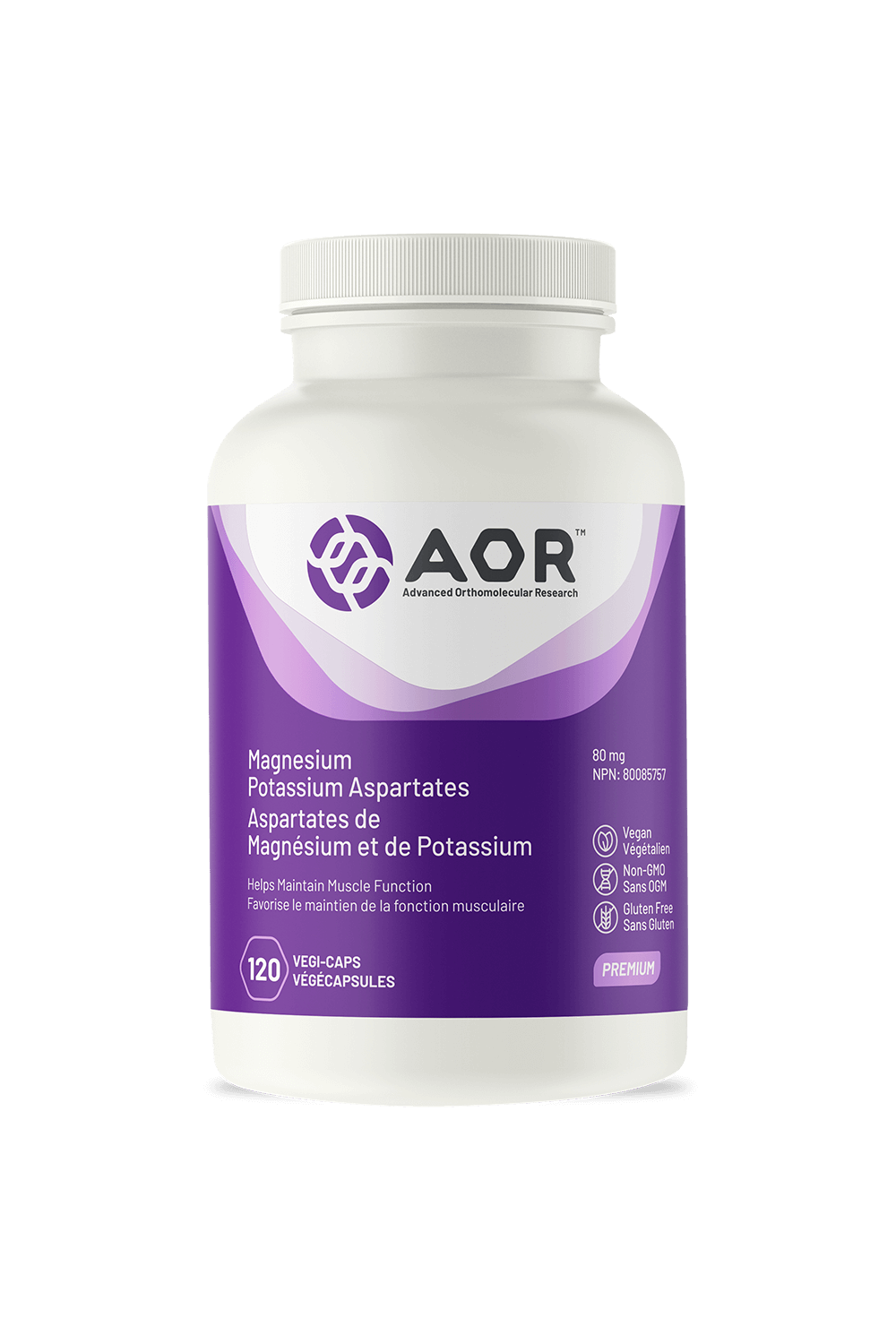 AOR Magnesium Potassium Aspartate 120s