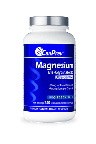 CanPrev Magnesium Bis-Glycinate 80 Ultra Gentle 240s