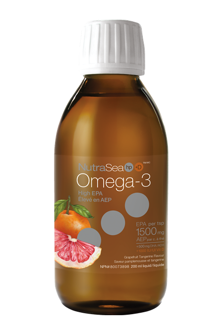 NutraSea HP+D Omega-3 1500 mg Grapefruit Tangerine Flavour 200 ml