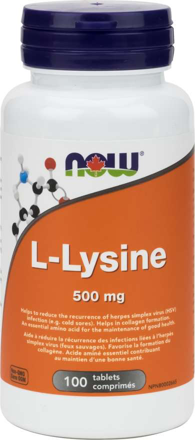 NOW L-Lysine 500mg 100s