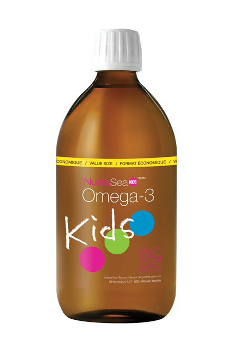 NutraSea Kids Omega 3 520mg Bubblegum Flavour 500 ml