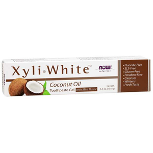 NOW XyliWhite Toothpaste Gel with Mint Flavour - Coconut Oil 181g