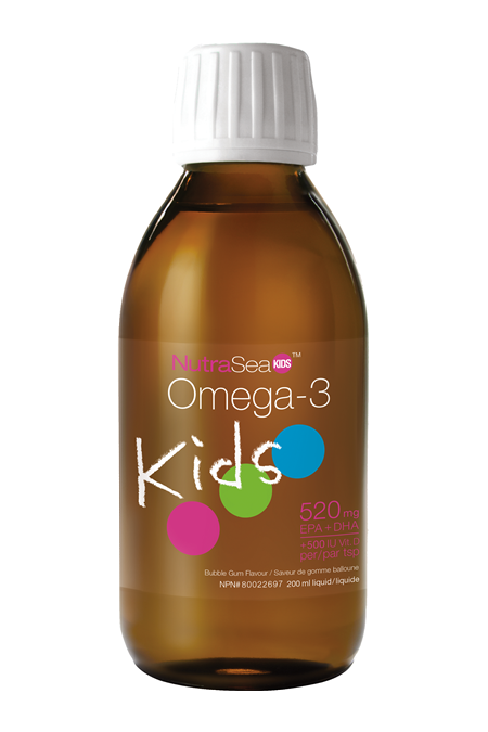 NutraSea Kids Omega 3 520mg Bubblegum Flavour 200ml