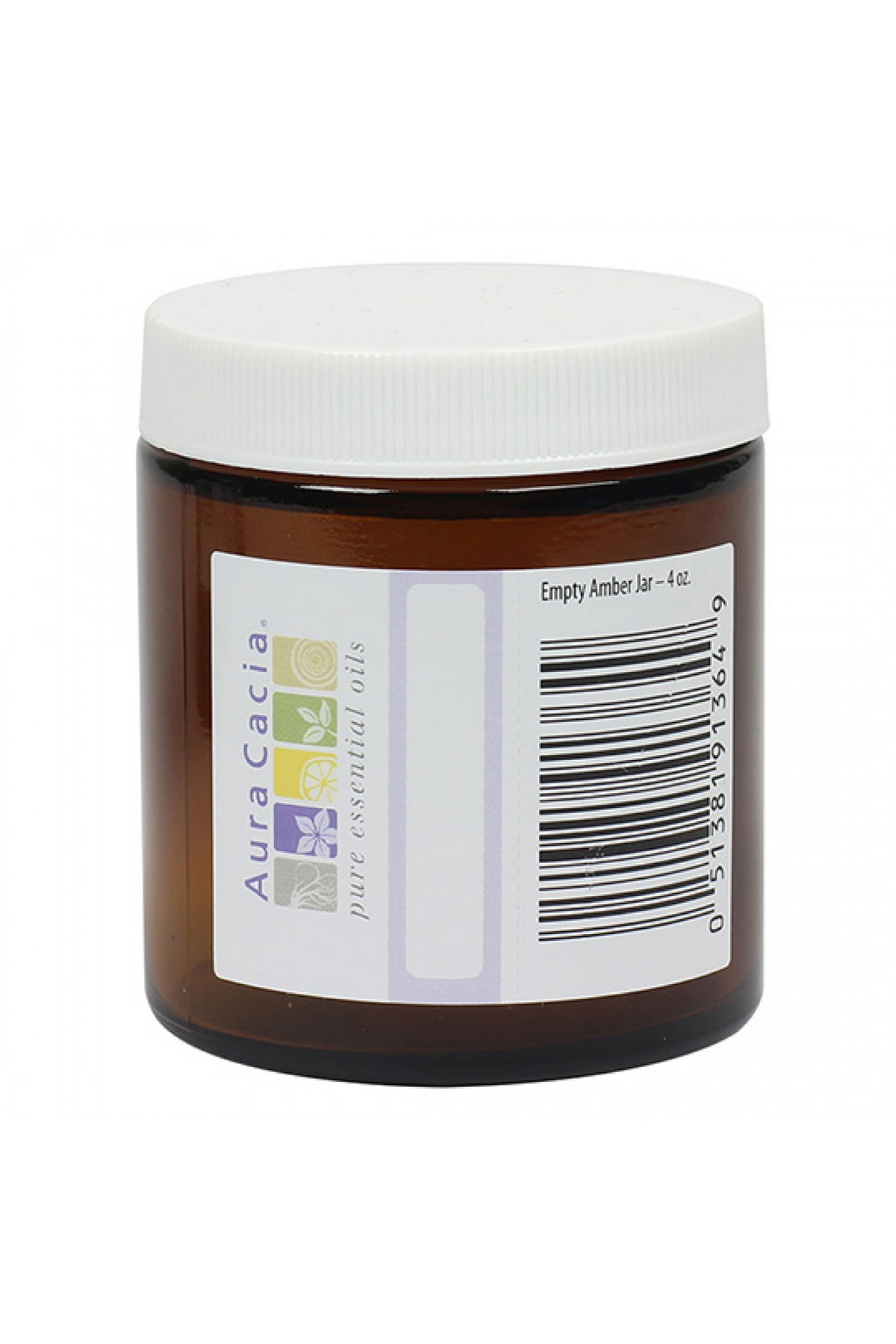 Aura Cacia Empty Amber Wide Mouth Jar 4oz