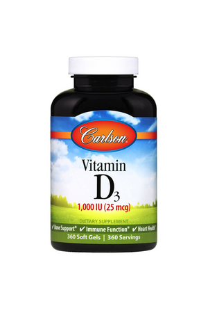 Carlson Vitamin D3 1,000 IU (25 mcg) 360s