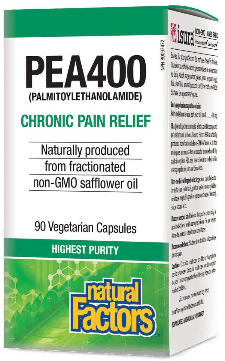 Natural Factors PEA400 Pain Relief 90s