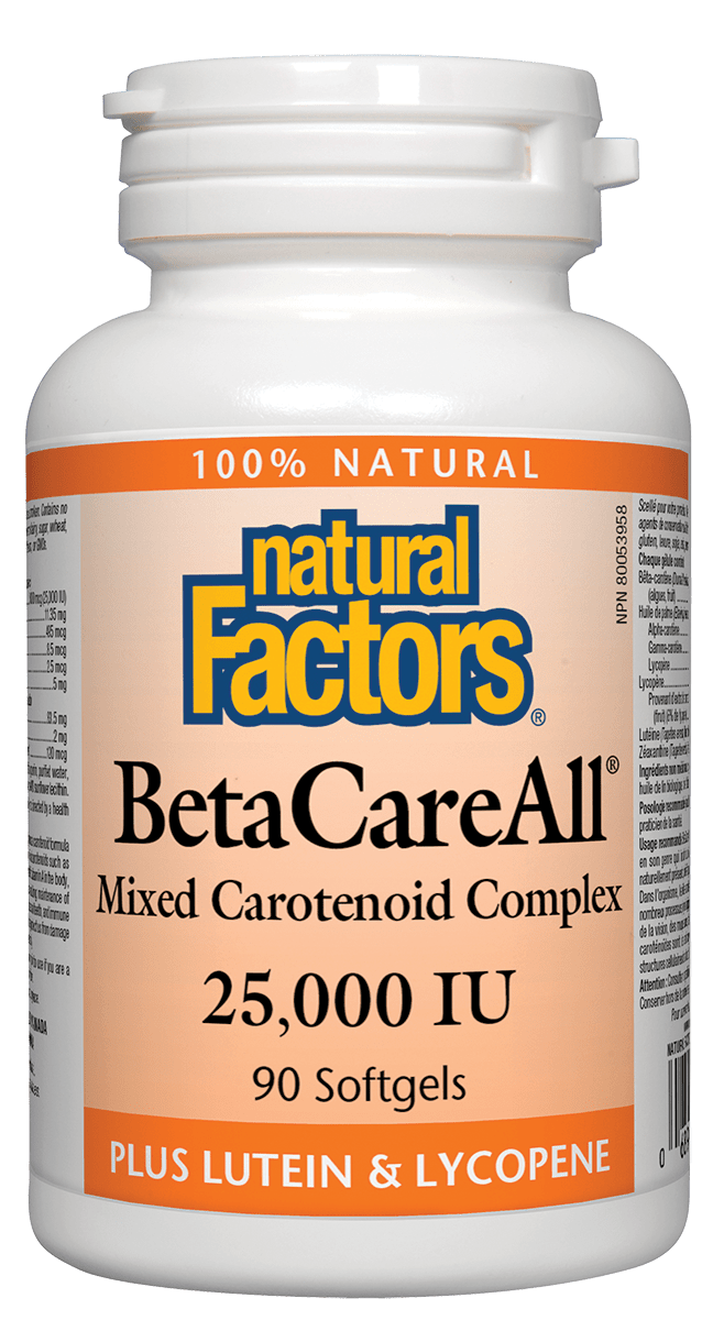 Natural Factors BetacareAll 25,000 IU 90s