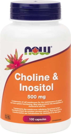 NOW Choline & Inositol 500mg
