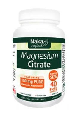 Naka Magnesium Citrate 150mg 220s Bonus Size (180 + 40 Free)