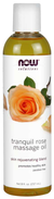 NOW Tranquil Rose Massage Oil 237ml