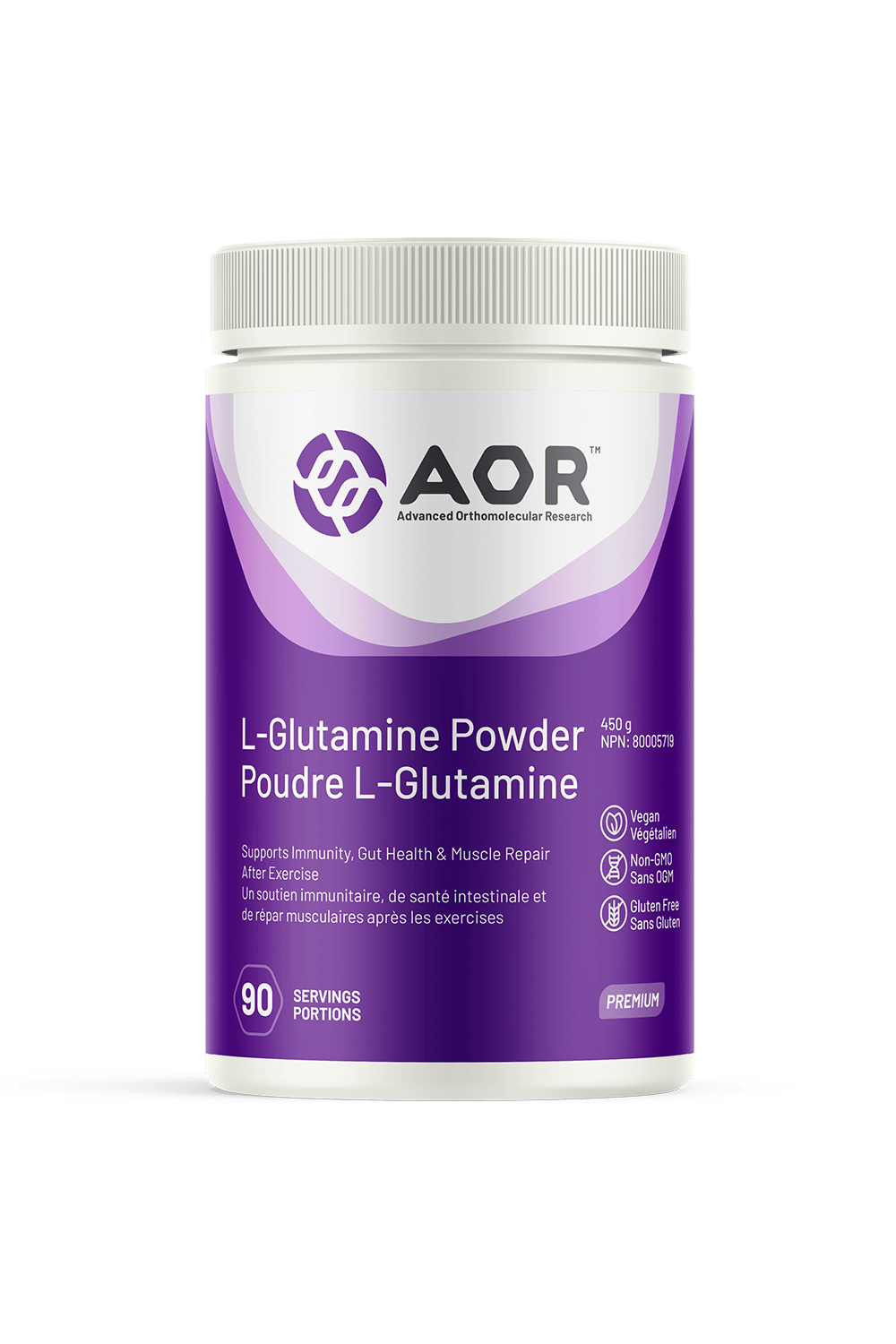 AOR L-Glutamine Powder 450g